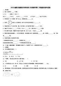 2023届四川省雅安市荥经县三年级数学第二学期期末联考试题含解析