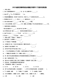 2023届延边朝鲜族自治州图们市数学三下期末经典试题含解析