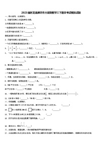 2023届河北省廊坊市大城县数学三下期末考试模拟试题含解析