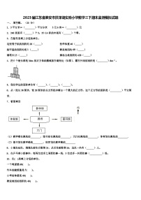 2023届江苏省淮安市洪泽湖实验小学数学三下期末监测模拟试题含解析