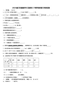 2023届江苏省南京市江北新区三下数学期末复习检测试题含解析