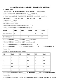 2023届拉萨市城关区三年级数学第二学期期末学业质量监测试题含解析