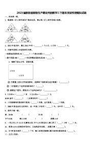 2023届新疆省新疆生产建设兵团数学三下期末质量检测模拟试题含解析