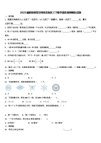 2023届新疆维吾尔阿克苏地区三下数学期末调研模拟试题含解析