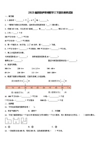 2023届新疆伊犁州数学三下期末调研试题含解析