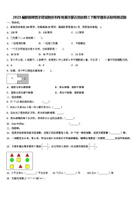 2023届新疆维吾尔塔城地区和布克赛尔蒙古自治县三下数学期末达标检测试题含解析