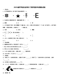 2023届毕节地区金沙县三下数学期末考试模拟试题含解析