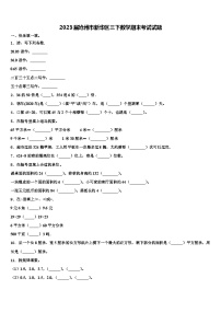 2023届沧州市新华区三下数学期末考试试题含解析