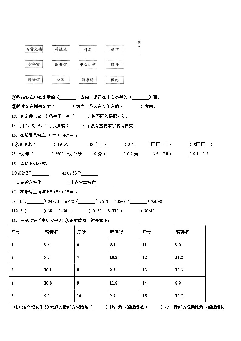 2023届河北省保定市阜平县数学三下期末质量检测试题含解析第2页