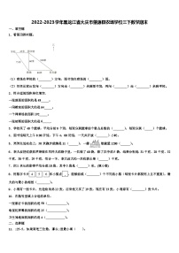 2022-2023学年黑龙江省大庆市肇源县农场学校三下数学期末含解析