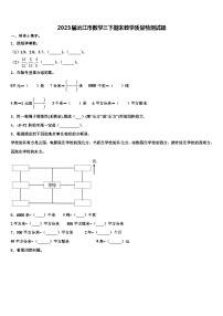 2023届沅江市数学三下期末教学质量检测试题含解析