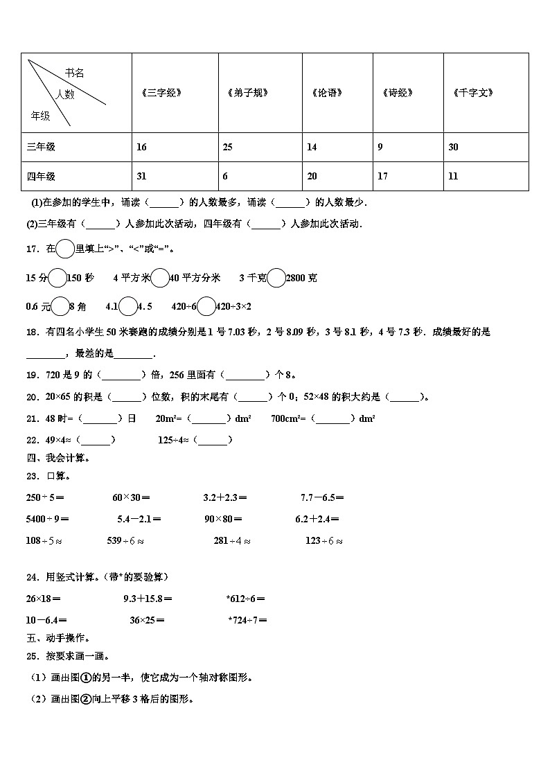 2023届福建省厦门市思明区数学三下期末经典试题含解析第2页