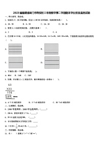 2023届福建省厦门市翔安区三年级数学第二学期期末学业质量监测试题含解析