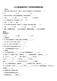 2023届河南省郑州市三下数学期末调研模拟试题含解析