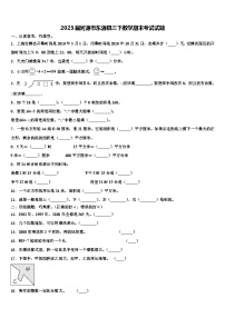 2023届河源市东源县三下数学期末考试试题含解析