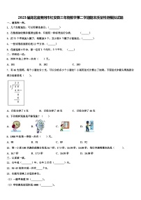 2023届湖北省黄冈市红安县三年级数学第二学期期末质量检测模拟试题含解析