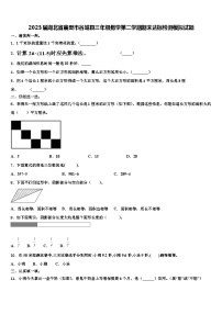 2023届湖北省襄樊市谷城县三年级数学第二学期期末达标检测模拟试题含解析