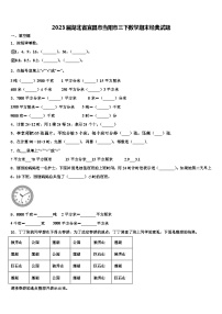 2023届湖北省宜昌市当阳市三下数学期末经典试题含解析