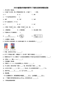 2023届清远市英德市数学三下期末达标检测模拟试题含解析