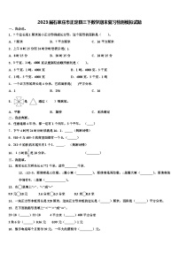 2023届石家庄市正定县三下数学期末复习检测模拟试题含解析