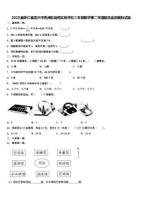 2023届浙江省嘉兴市秀洲区高照实验学校三年级数学第二学期期末监测模拟试题含解析