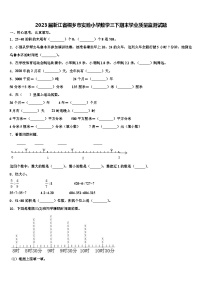 2023届浙江省桐乡市实验小学数学三下期末学业质量监测试题含解析