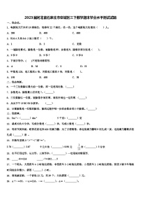 2023届河北省石家庄市栾城区三下数学期末学业水平测试试题含解析