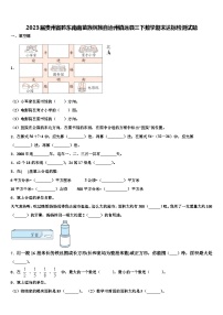 2023届贵州省黔东南南苗族侗族自治州镇远县三下数学期末达标检测试题含解析