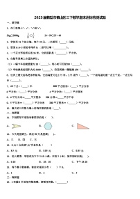 2023届鹤壁市鹤山区三下数学期末达标检测试题含解析