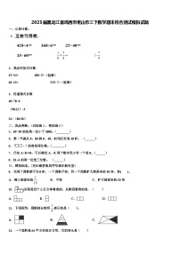 2023届黑龙江省鸡西市密山市三下数学期末综合测试模拟试题含解析