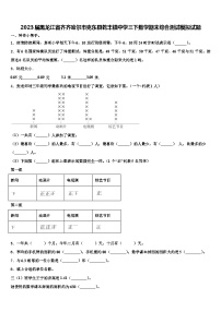 2023届黑龙江省齐齐哈尔市克东县乾丰镇中学三下数学期末综合测试模拟试题含解析