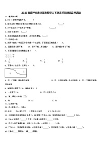 2023届葫芦岛市兴城市数学三下期末质量跟踪监视试题含解析