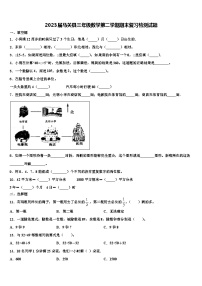 2023届马关县三年级数学第二学期期末复习检测试题含解析