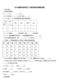 2023届青岛市四方区三下数学期末检测模拟试题含解析