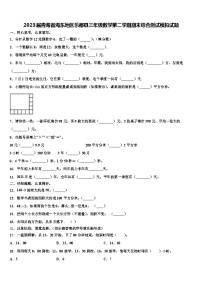 2023届青海省海东地区乐都县三年级数学第二学期期末综合测试模拟试题含解析