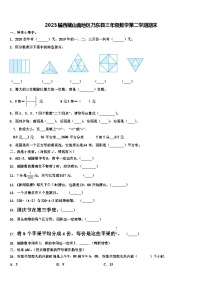 2023届西藏山南地区乃东县三年级数学第二学期期末含解析