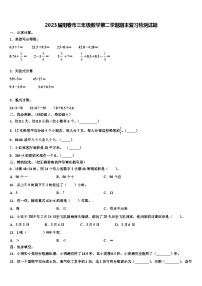 2023届阳春市三年级数学第二学期期末复习检测试题含解析