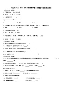 九龙县2022-2023学年三年级数学第二学期期末综合测试试题含解析