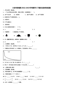 六安市舒城县2022-2023学年数学三下期末达标检测试题含解析