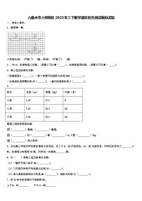 六盘水市六枝特区2023年三下数学期末综合测试模拟试题含解析