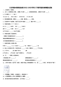 三亚市陵水黎族自治县2022-2023学年三下数学期末调研模拟试题含解析