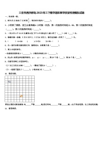 三亚市西沙群岛2023年三下数学期末教学质量检测模拟试题含解析