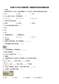 乡城县2023届三年级数学第二学期期末教学质量检测模拟试题含解析