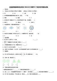 云南省楚雄彝族自治州永仁县2023年数学三下期末统考模拟试题含解析