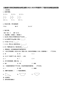 云南省红河哈尼族彝族自治州石屏县2022-2023学年数学三下期末质量跟踪监视试题含解析