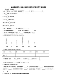 云南省昭通市2022-2023学年数学三下期末统考模拟试题含解析