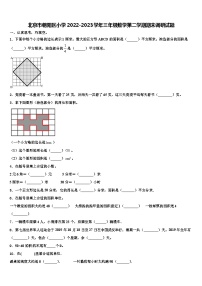 北京市朝阳区小学2022-2023学年三年级数学第二学期期末调研试题含解析