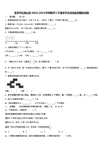 北京市石景山区2022-2023学年数学三下期末学业质量监测模拟试题含解析