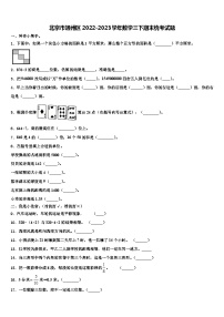 北京市通州区2022-2023学年数学三下期末统考试题含解析