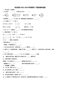 哈尔滨市2022-2023学年数学三下期末联考试题含解析